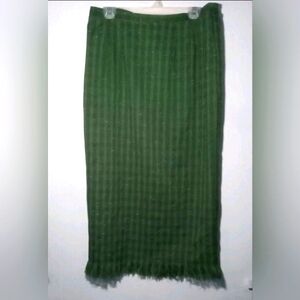 Sag Harbor Women's Vintage Green Pencil Skirt